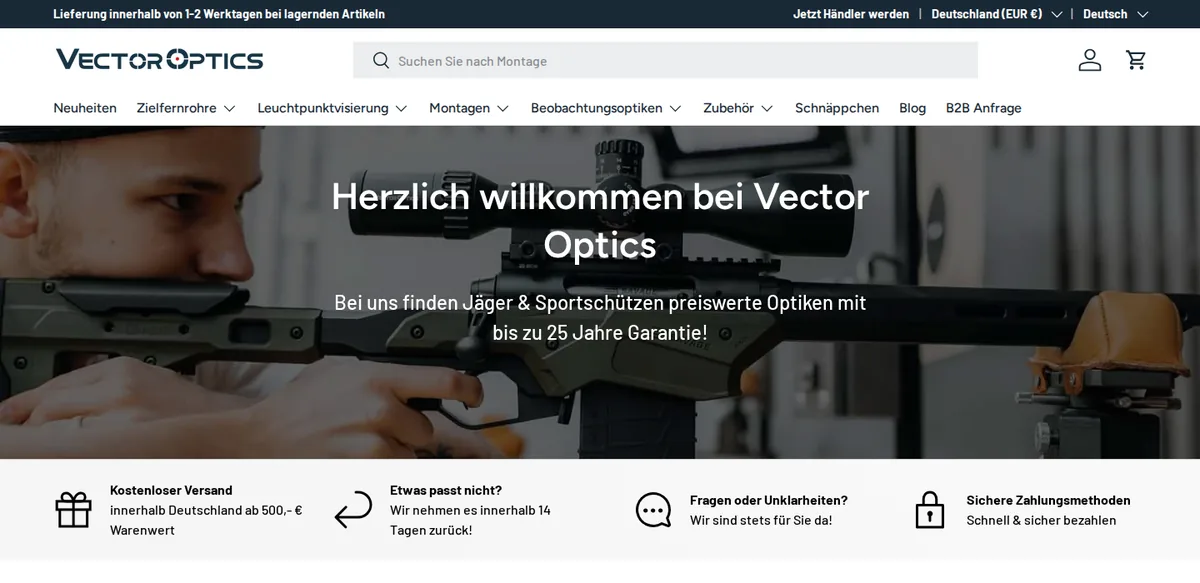 Startseite von Vector Optics